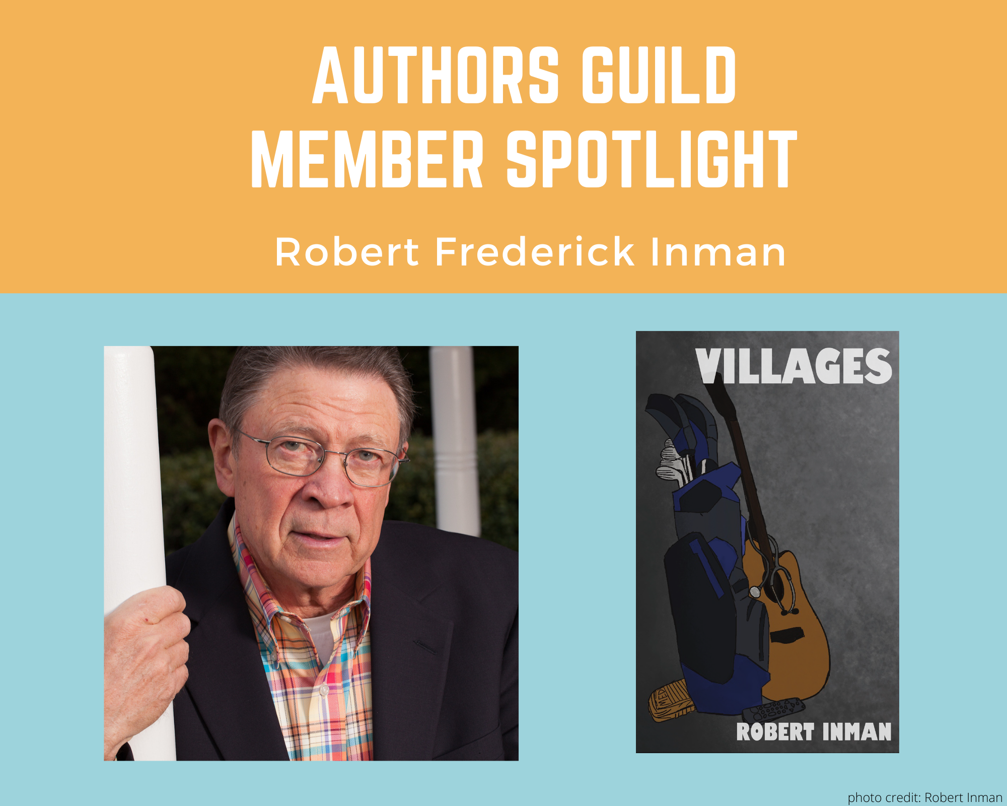 author Robert Inman and his book Villages