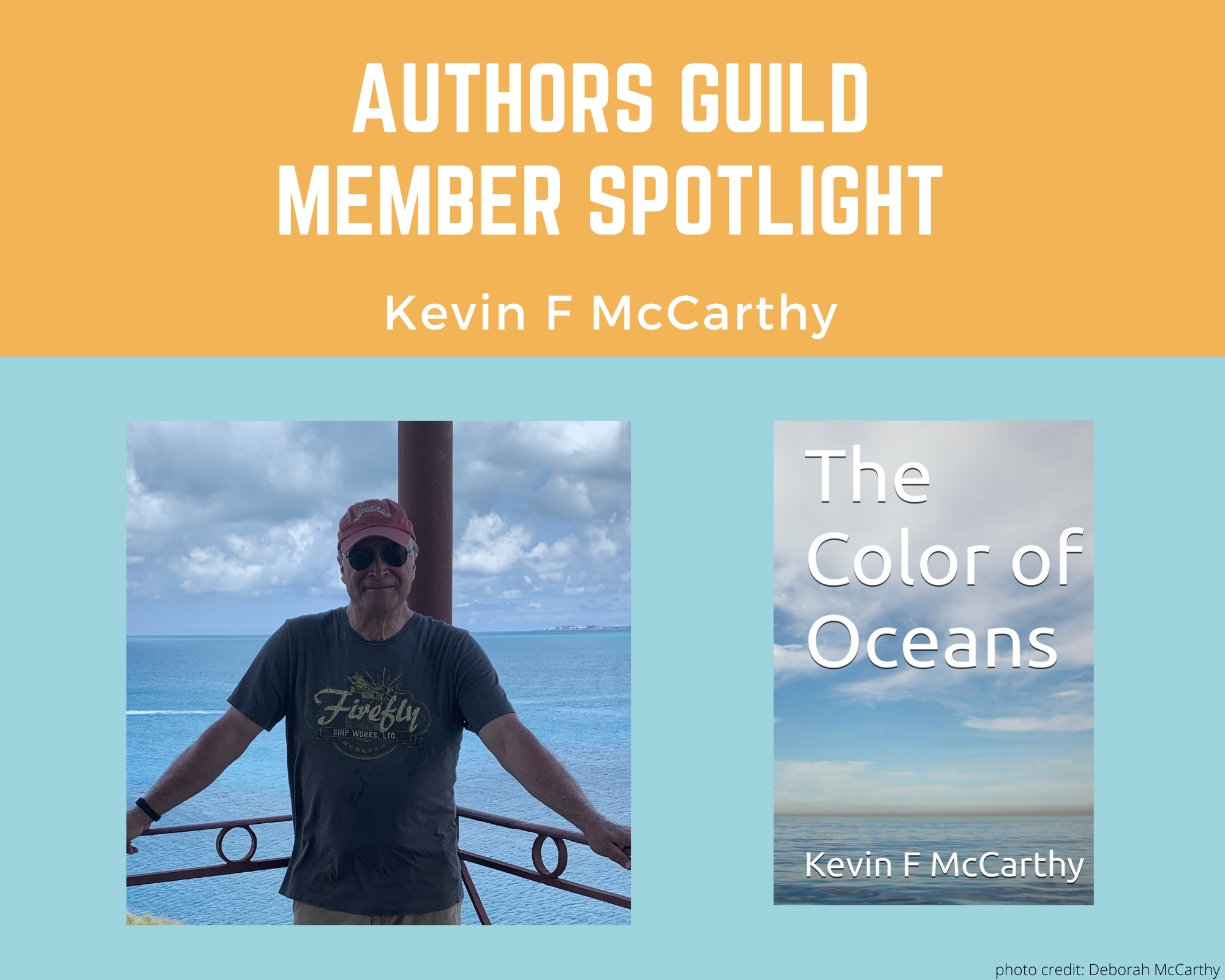 author Kevin mcCarthy and his book The Color of Oceans